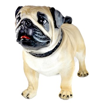 Cachorro Pug Brad Fulvo - 29,5x18x37,5cm