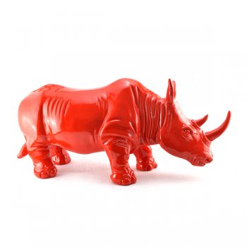 Rinoceronte Vermelho - 22,5x15x51,5cm