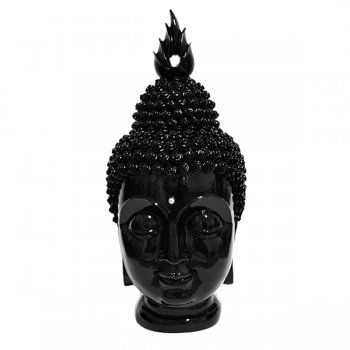 Buda Busto Preto - 37x17x18cm